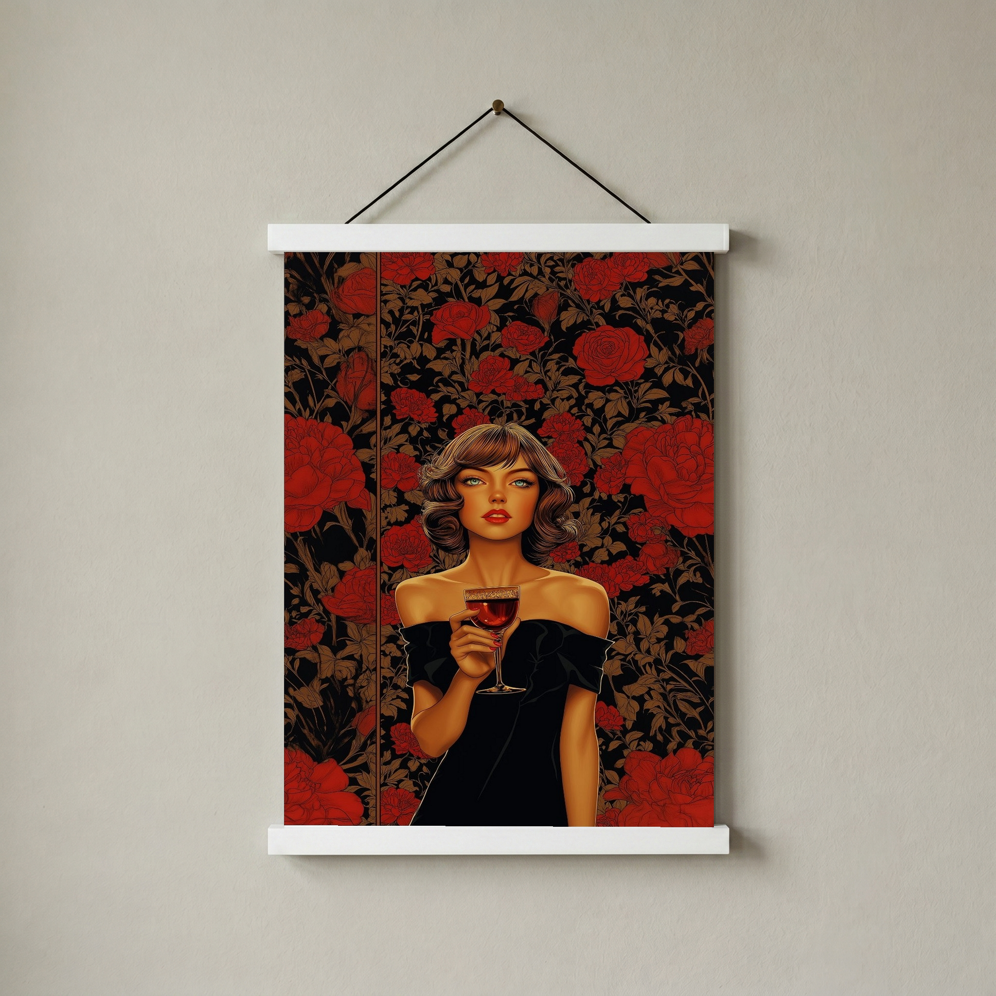 Cocktail Party Wall Art Print — Mid-Century Hosting Poster