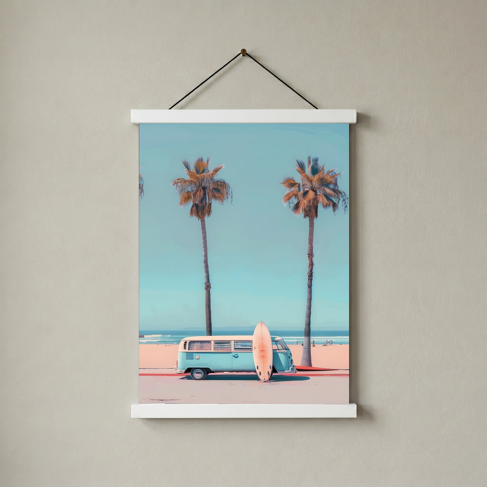 Surf & Chill Wall Art Print — Coastal Surf Lifestyle Poster