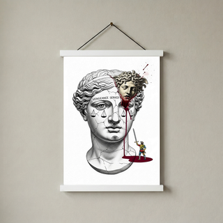 Vengeance Served Medusa — Surreal Greek Mythology Wall Art Print