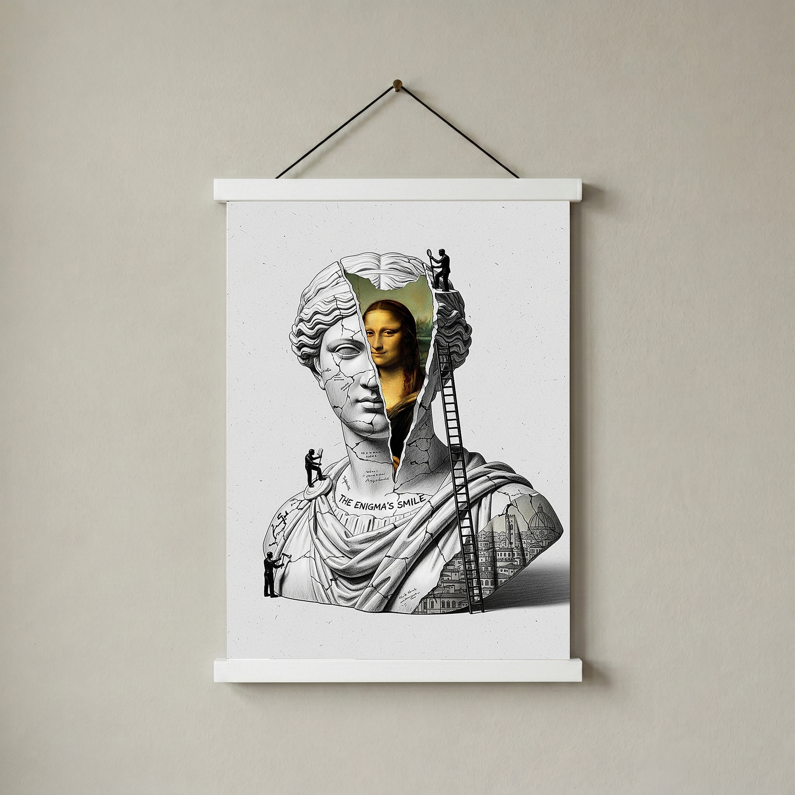 The Enigma's Smile — Mona Lisa Wall Art Print