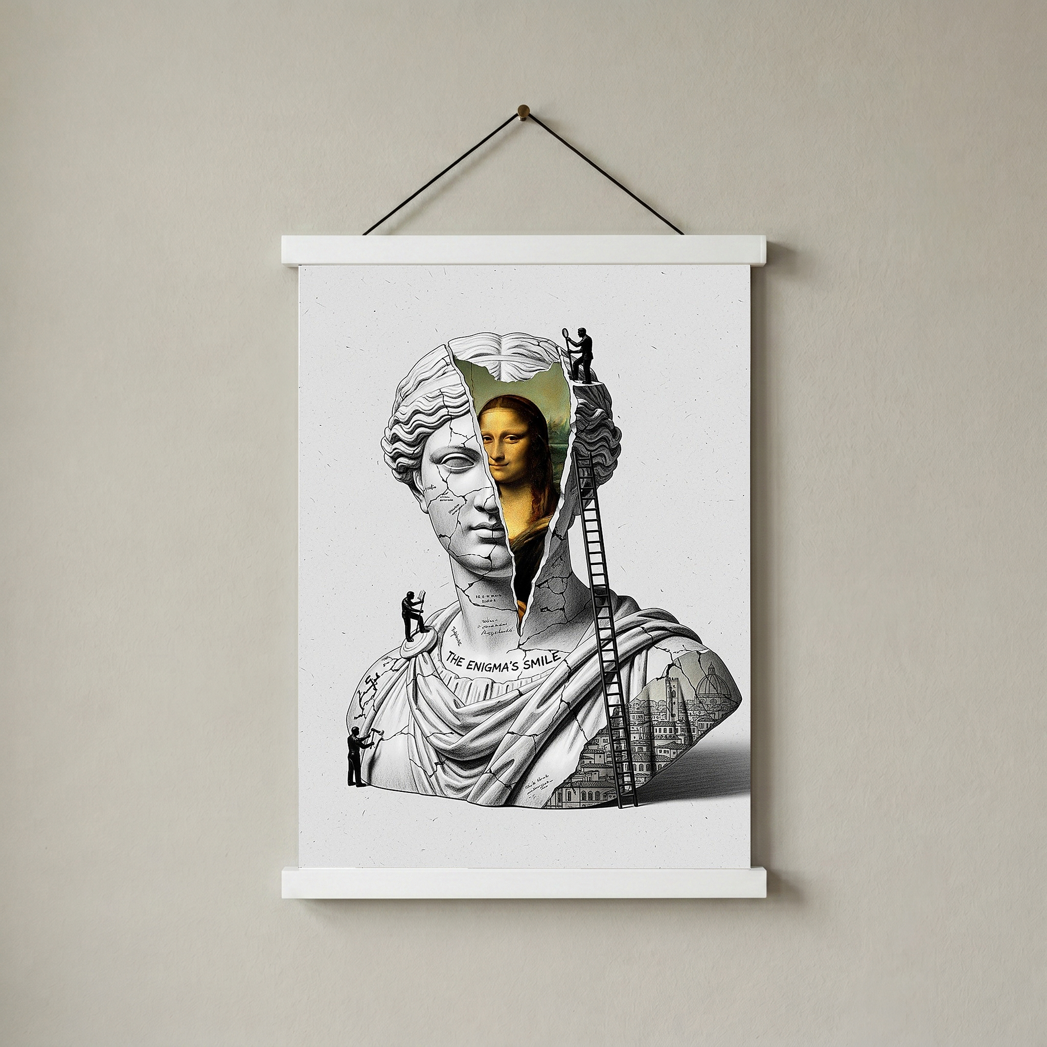 The Enigma's Smile — Mona Lisa Wall Art Print