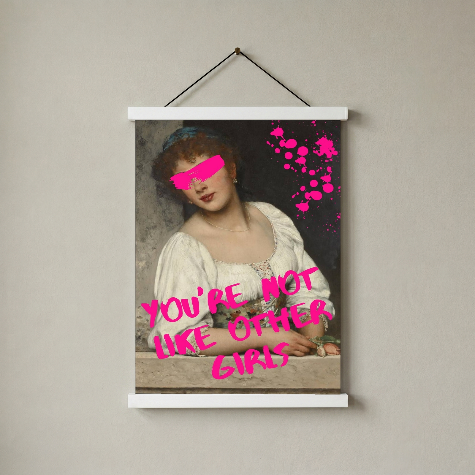 You're Not Like Other Girls Wall Art Print — Ironic Feminist Quote Poster