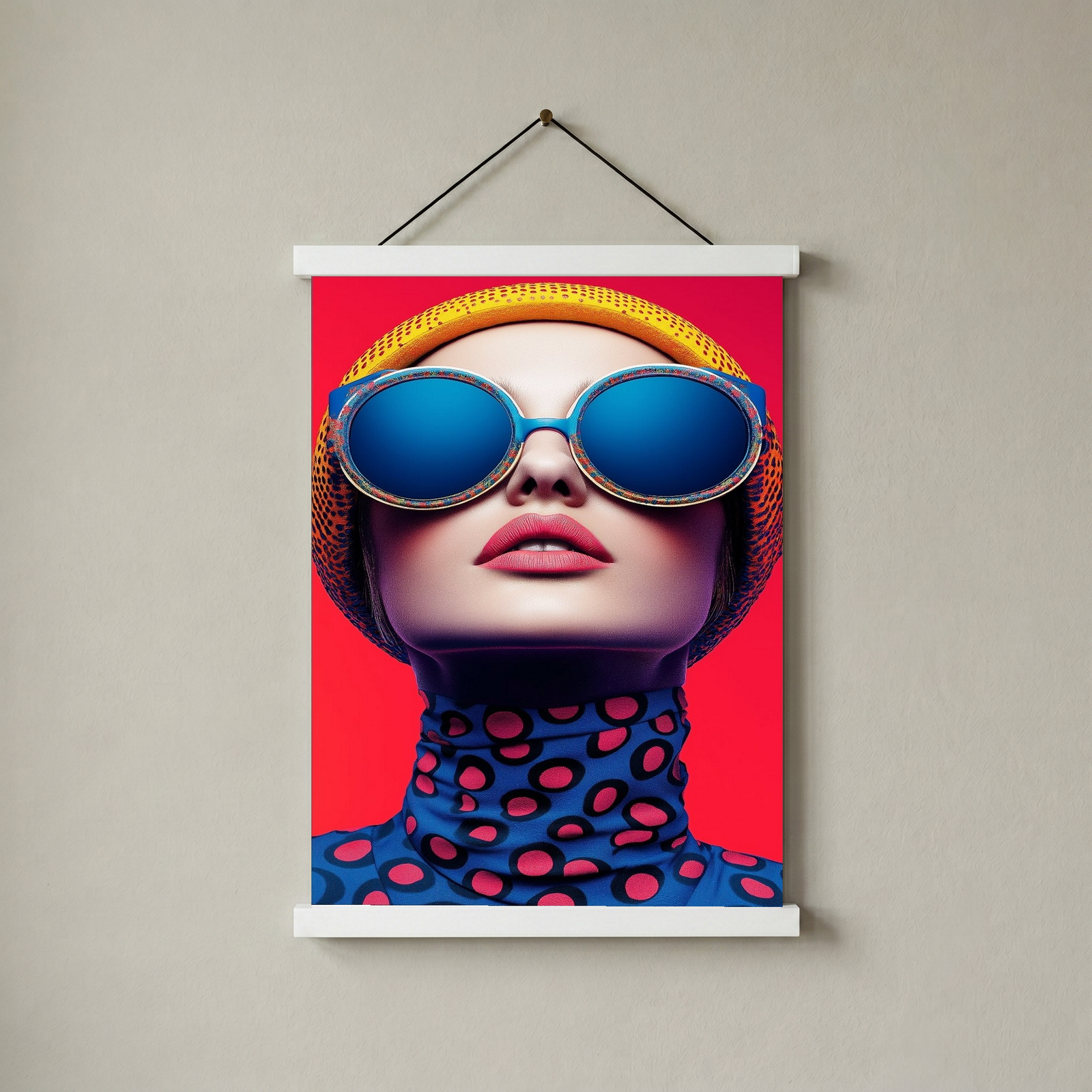 Color Burst Wall Art Print — Vibrant Pop Portrait Poster