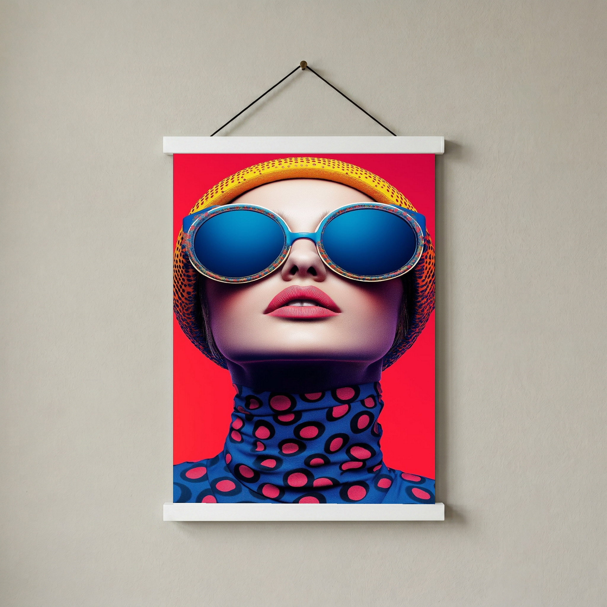 Color Burst Wall Art Print — Vibrant Pop Portrait Poster