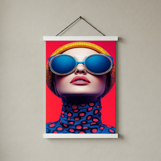 Color Burst Wall Art Print — Vibrant Pop Portrait Poster