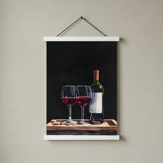 Evening Elegance Wall Art Print — Sophisticated Cocktail Hour Poster