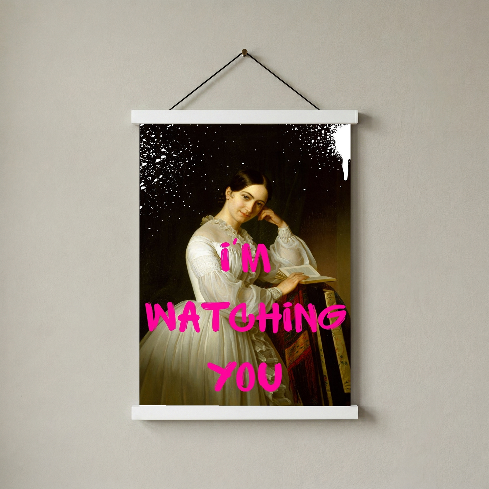 I'm Watching You Wall Art Print — Bold Observant Quote Poster