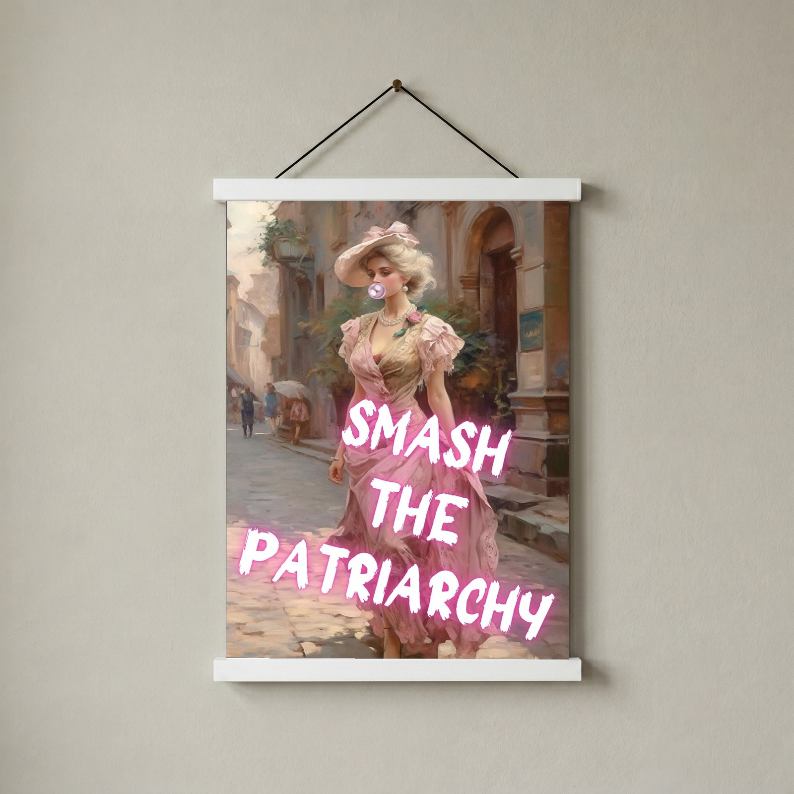 Smash The Patriarchy Wall Art Print — Bold Feminist Quote Poster