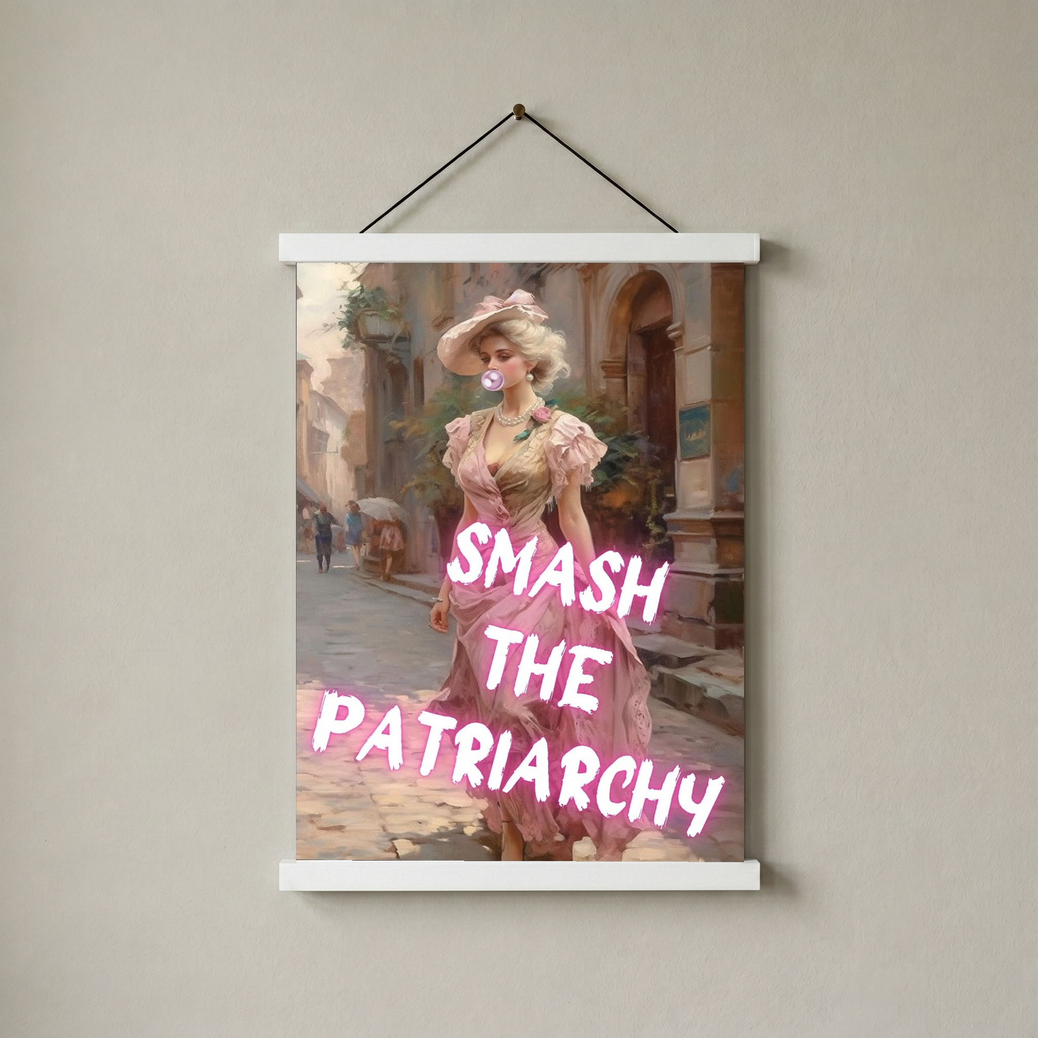 Smash The Patriarchy Wall Art Print — Bold Feminist Quote Poster