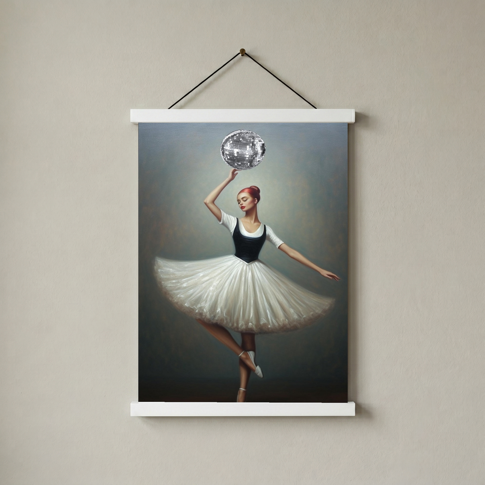 Twirl in Time Wall Art Print — Romantic Vintage Dance Poster