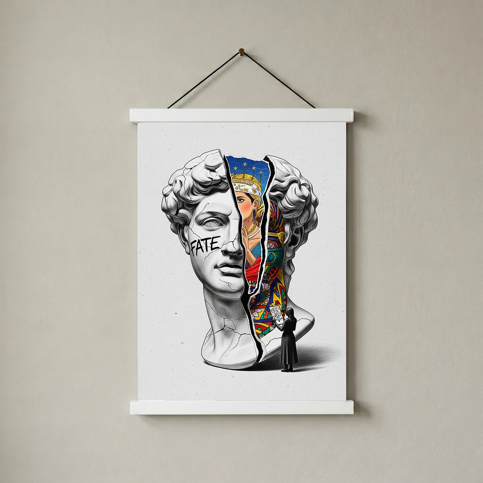 Fate Tarot — Surreal David Bust Wall Art Print