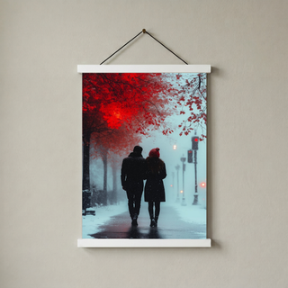 Timeless Steps Wall Art Print — Romantic Couple Dance Poster