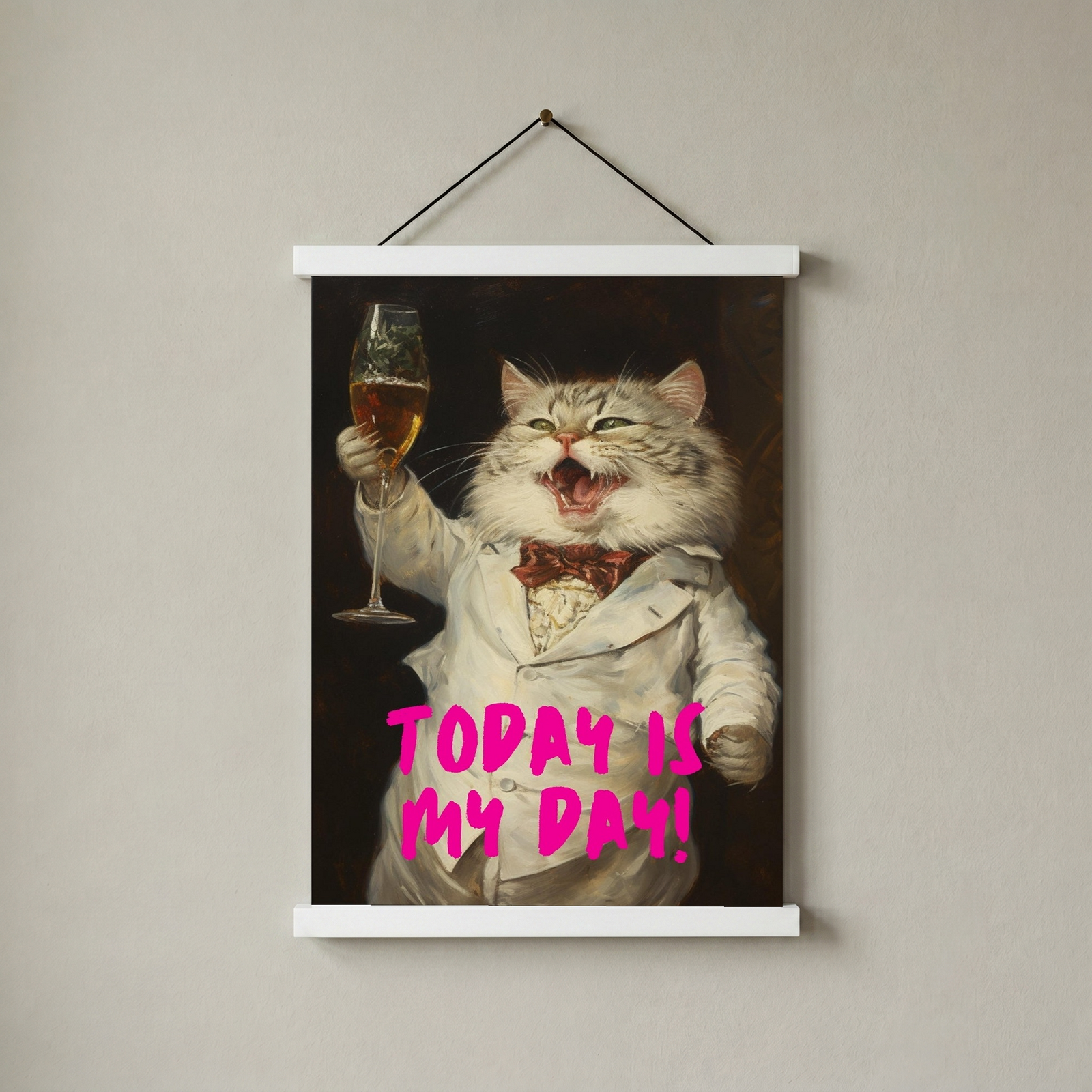 Today is My Day Wall Art Print — Bold Affirmation Quote Poster