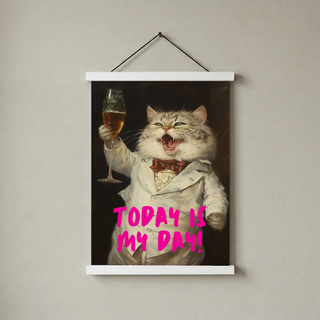 Today is My Day Wall Art Print — Bold Affirmation Quote Poster