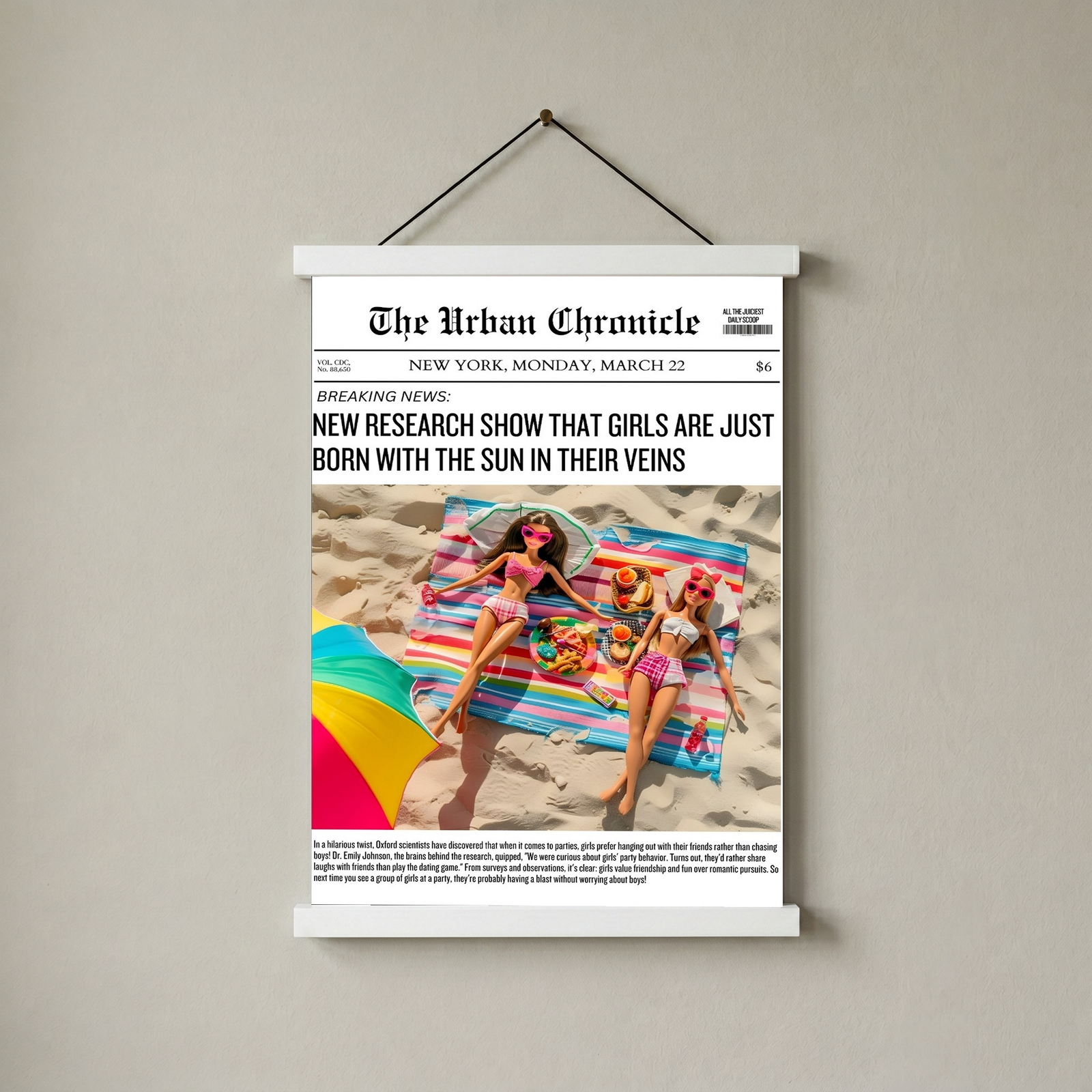 Summer Glow Wall Art Print — Golden Hour Aesthetic Poster