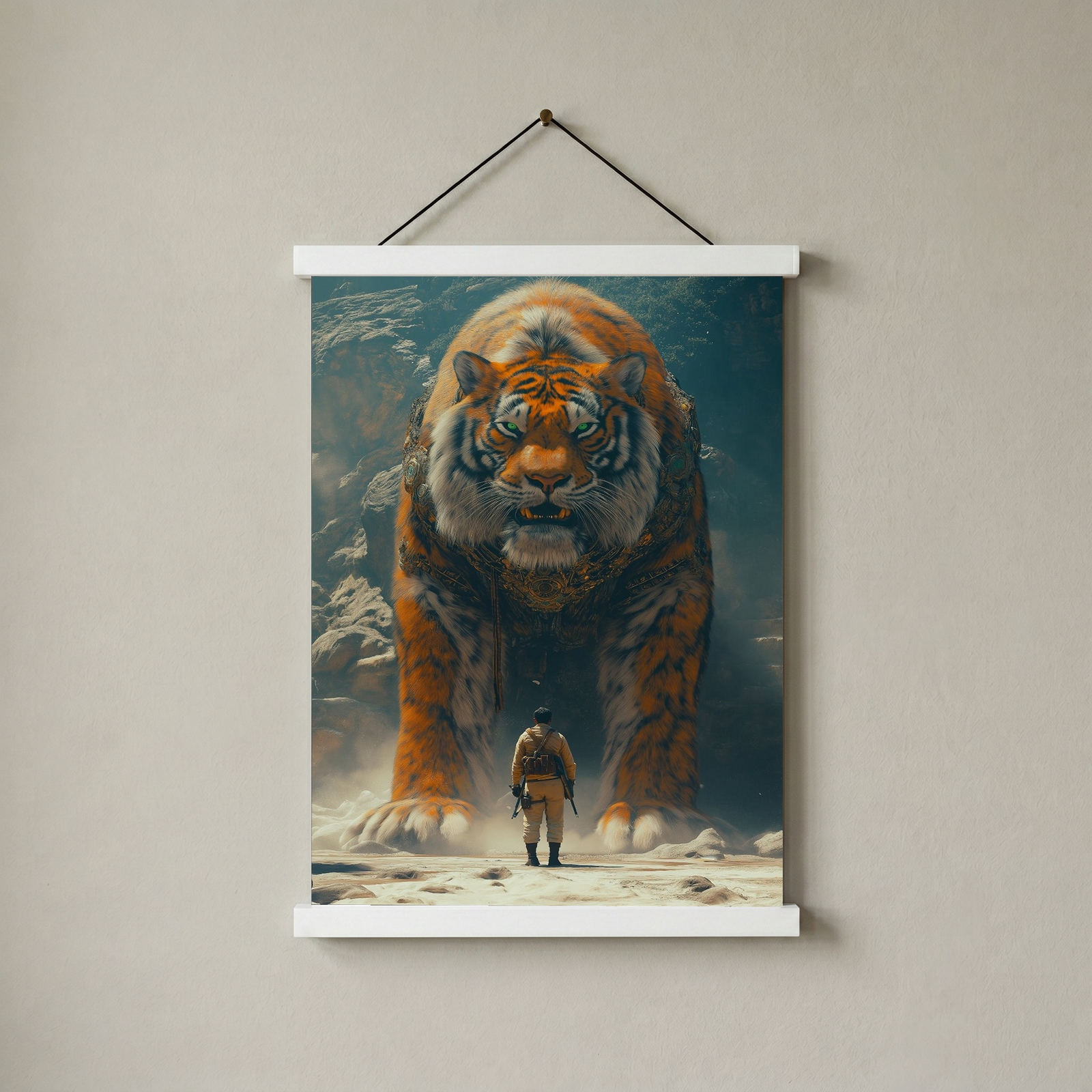 Encounter Wall Art Print — Mysterious Figurative Poster