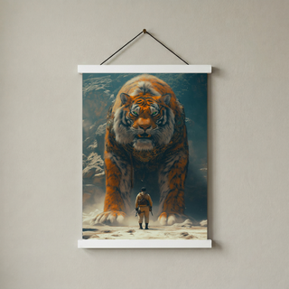 Encounter Wall Art Print — Mysterious Figurative Poster