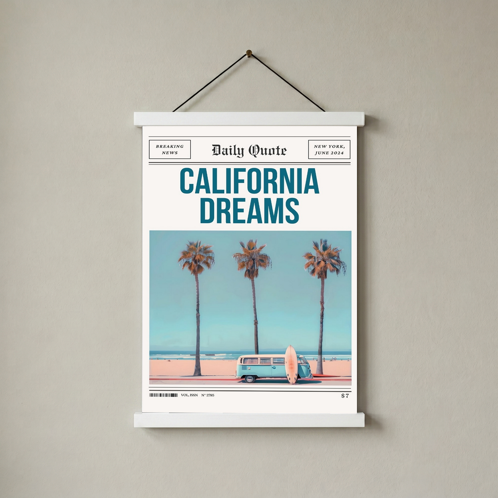 California Dreams Wall Art Print — Pacific Coast Sunset Poster