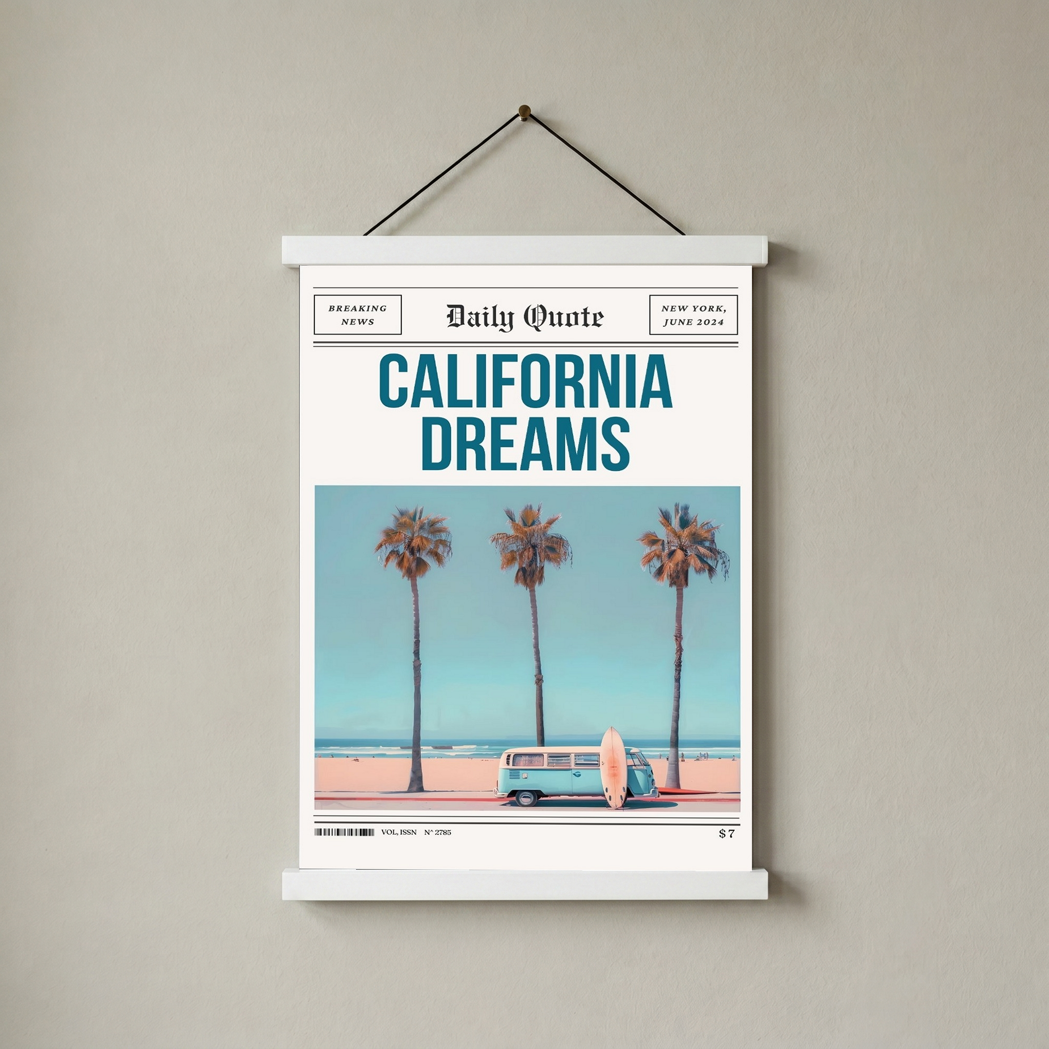 California Dreams Wall Art Print — Pacific Coast Sunset Poster