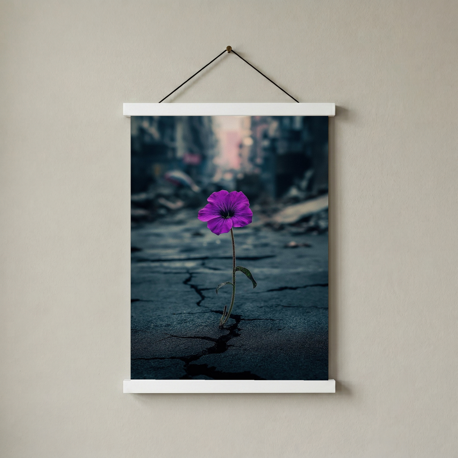 Silent Resistance Wall Art Print — Hope From Ruins Poster
