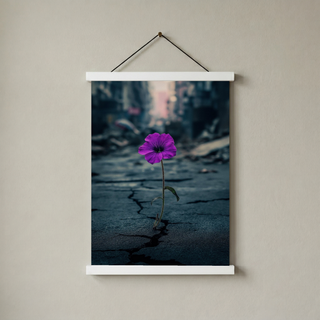 Silent Resistance Wall Art Print — Hope From Ruins Poster