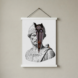 Lux Aeterna — Surreal Roman Bust Wall Art Print