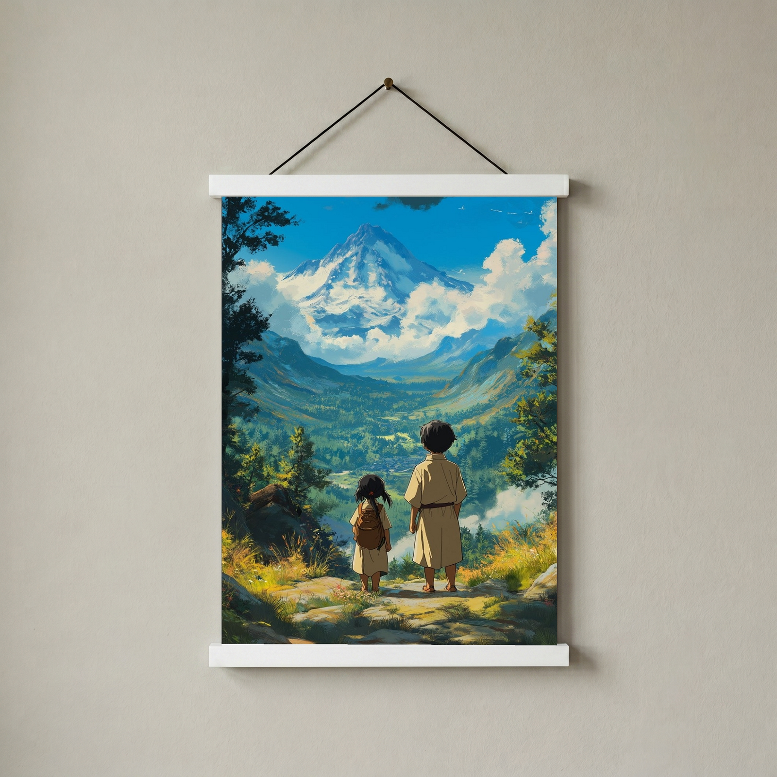 Beyond the Mountain Wall Art Print — Landscape Wanderlust Poster