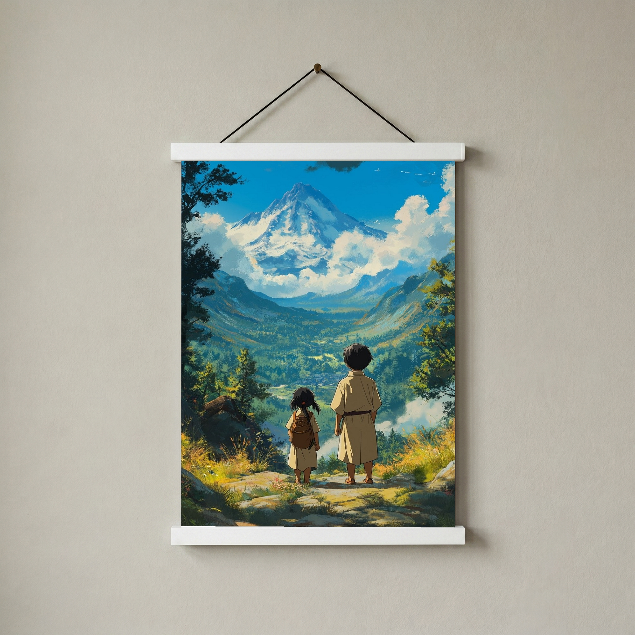 Beyond the Mountain Wall Art Print — Landscape Wanderlust Poster