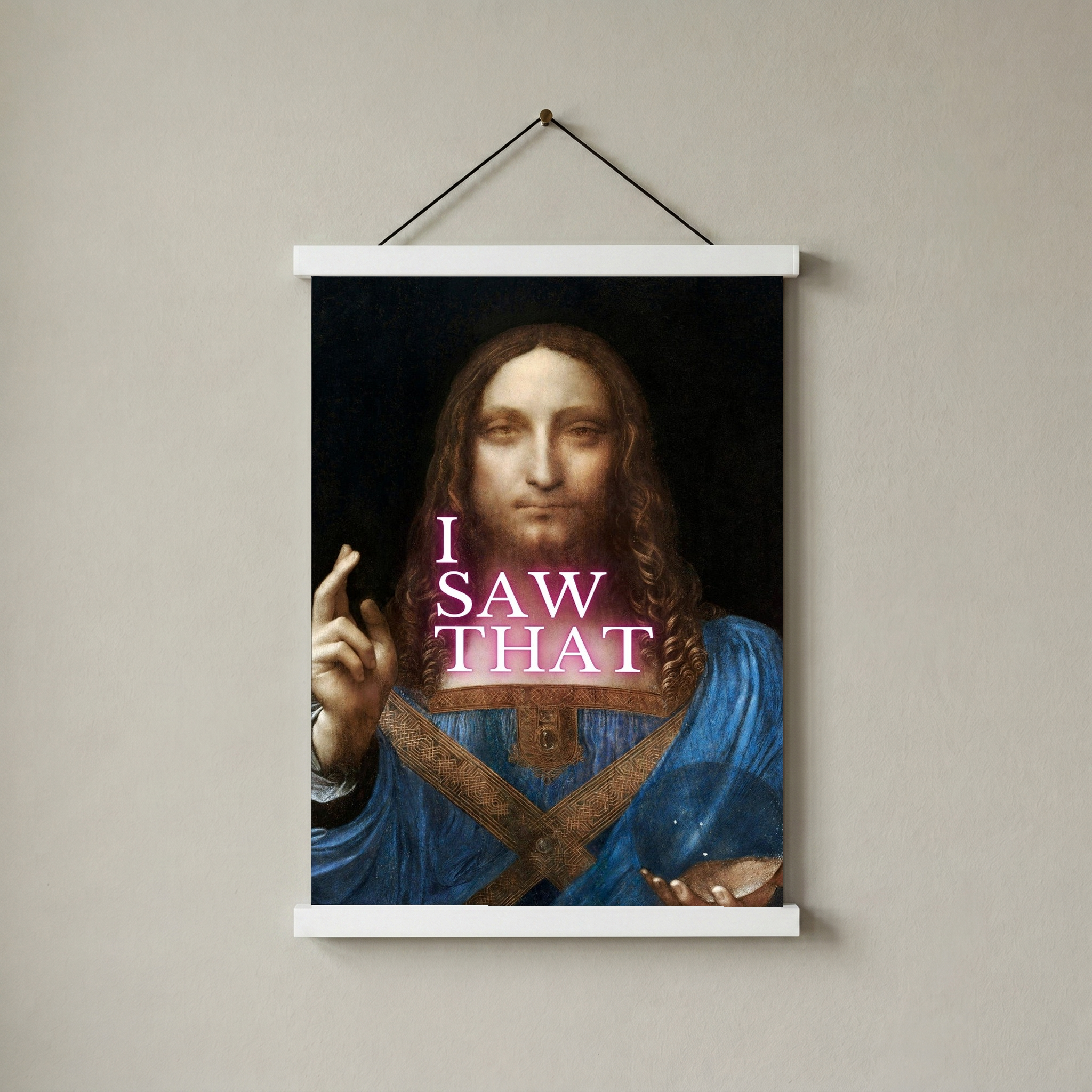 I Saw That Wall Art Print — Watchful Quote Poster