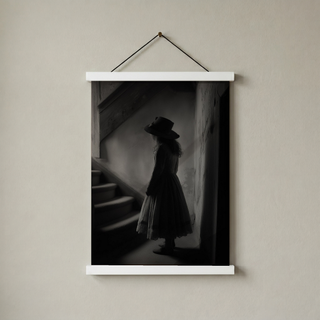 Whispers of Yesterday Wall Art Print — Vintage Nostalgic Portrait Poster