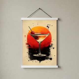 Cherry Glow Wall Art Print — Y2K Cherry Aesthetic Poster
