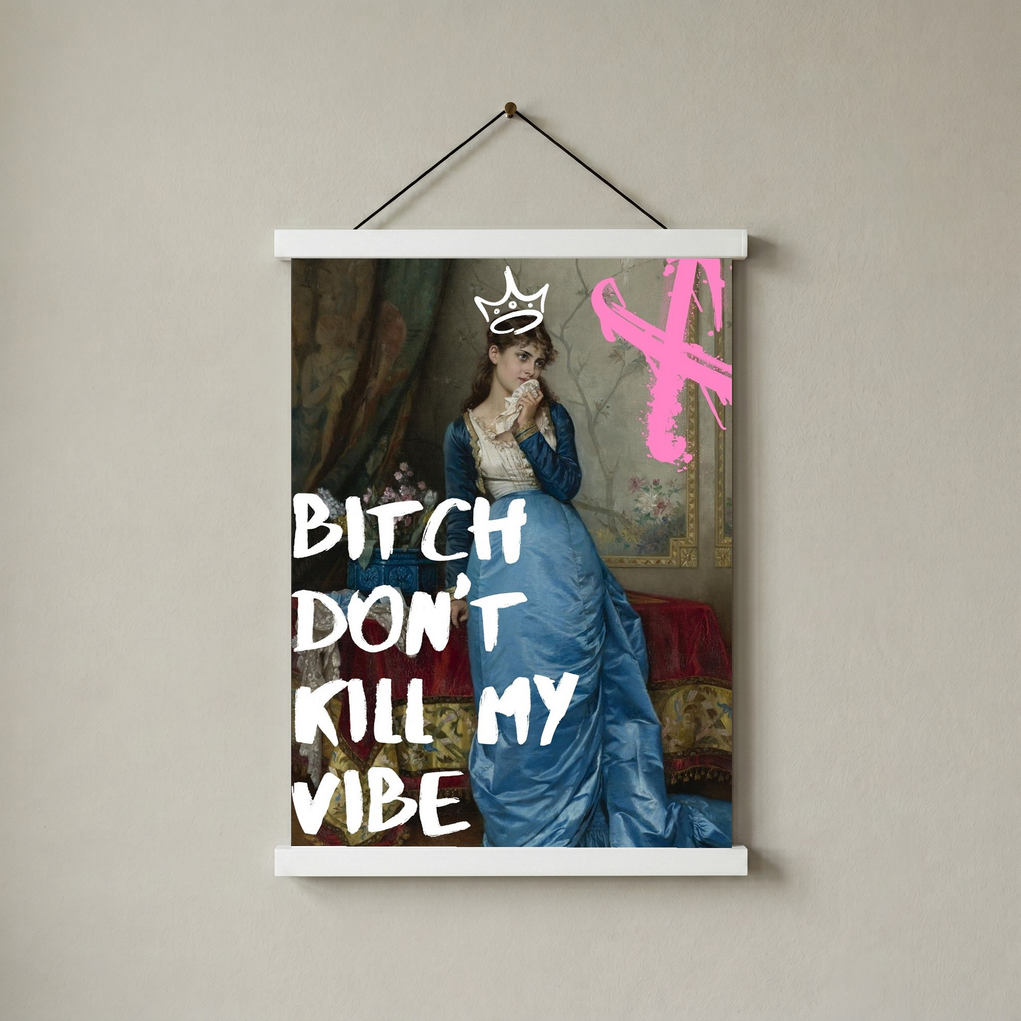 Don't Kill My Vibe Wall Art Print — Bold Self-Care Quote Poster