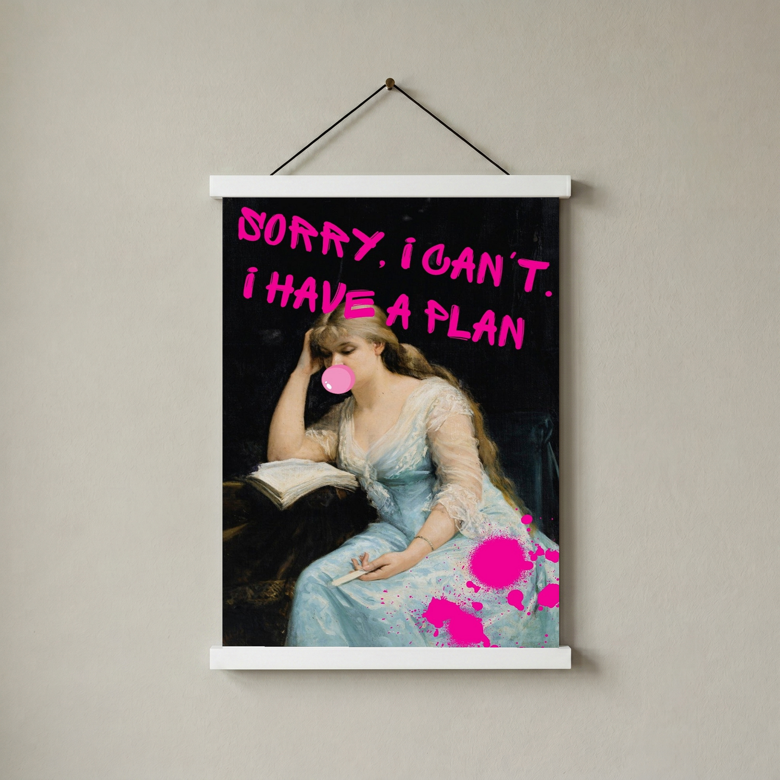 She's Got a Plan Wall Art Print — Strategic Feminine Quote Poster