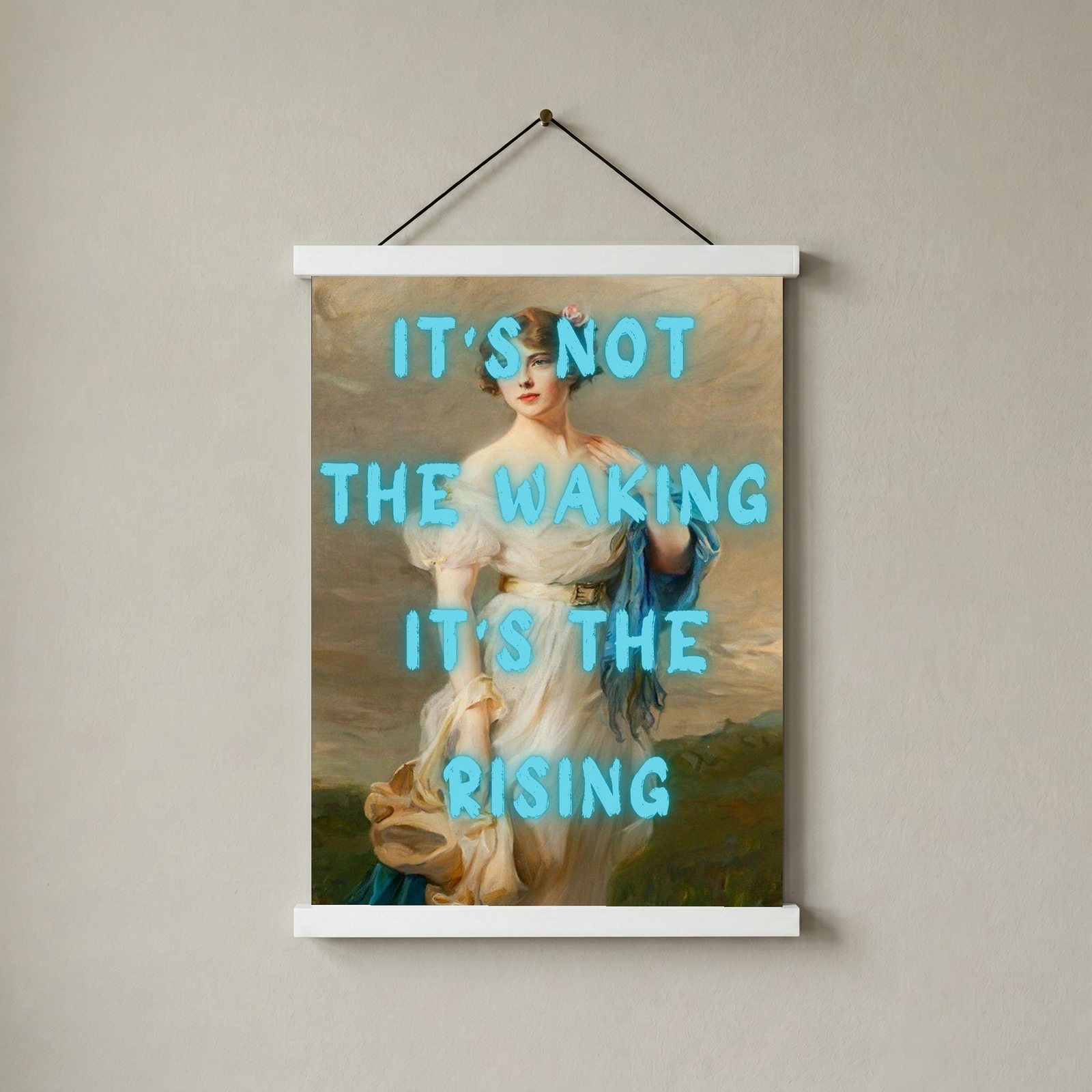 It's the Rising Wall Art Print — Empowering Self-Growth Quote Poster