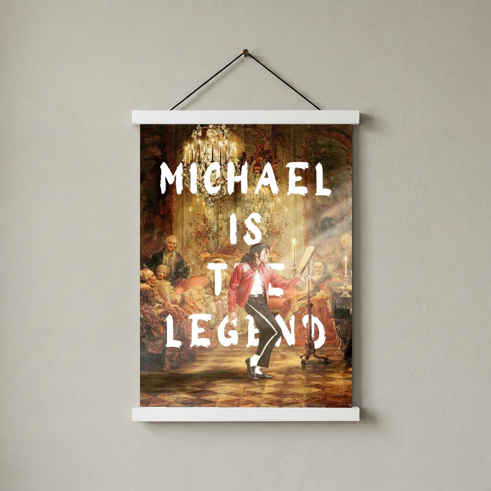 Michael Is The Legend Wall Art Print — Basketball Tribute Poster