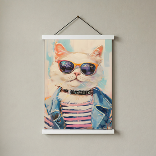 Pawsitively Purrfect Wall Art Print — Cute Cat Lover Quote Poster