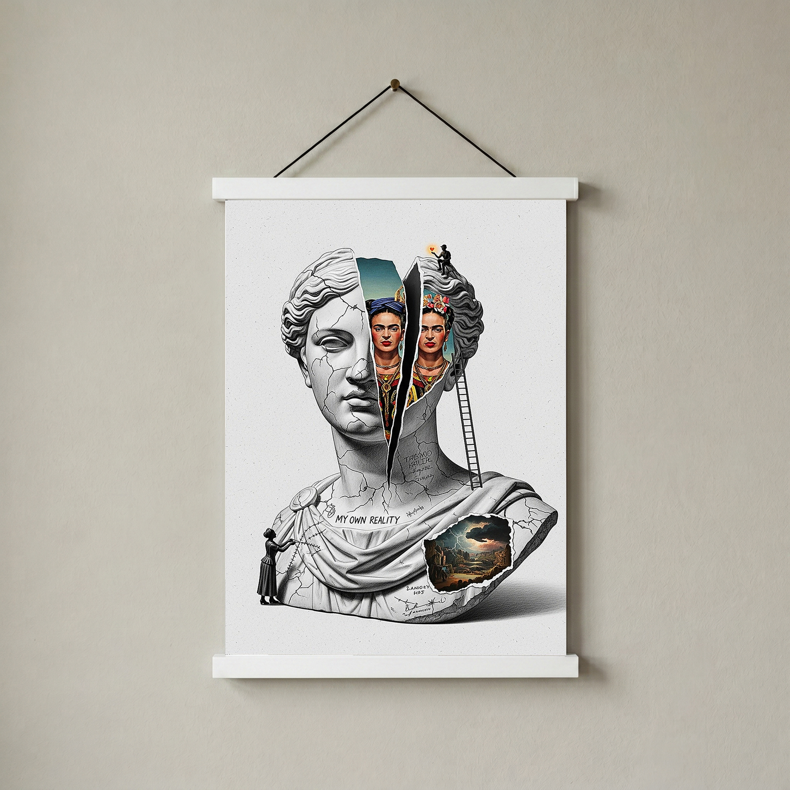 My Own Reality — Frida Kahlo Inspired Wall Art Print