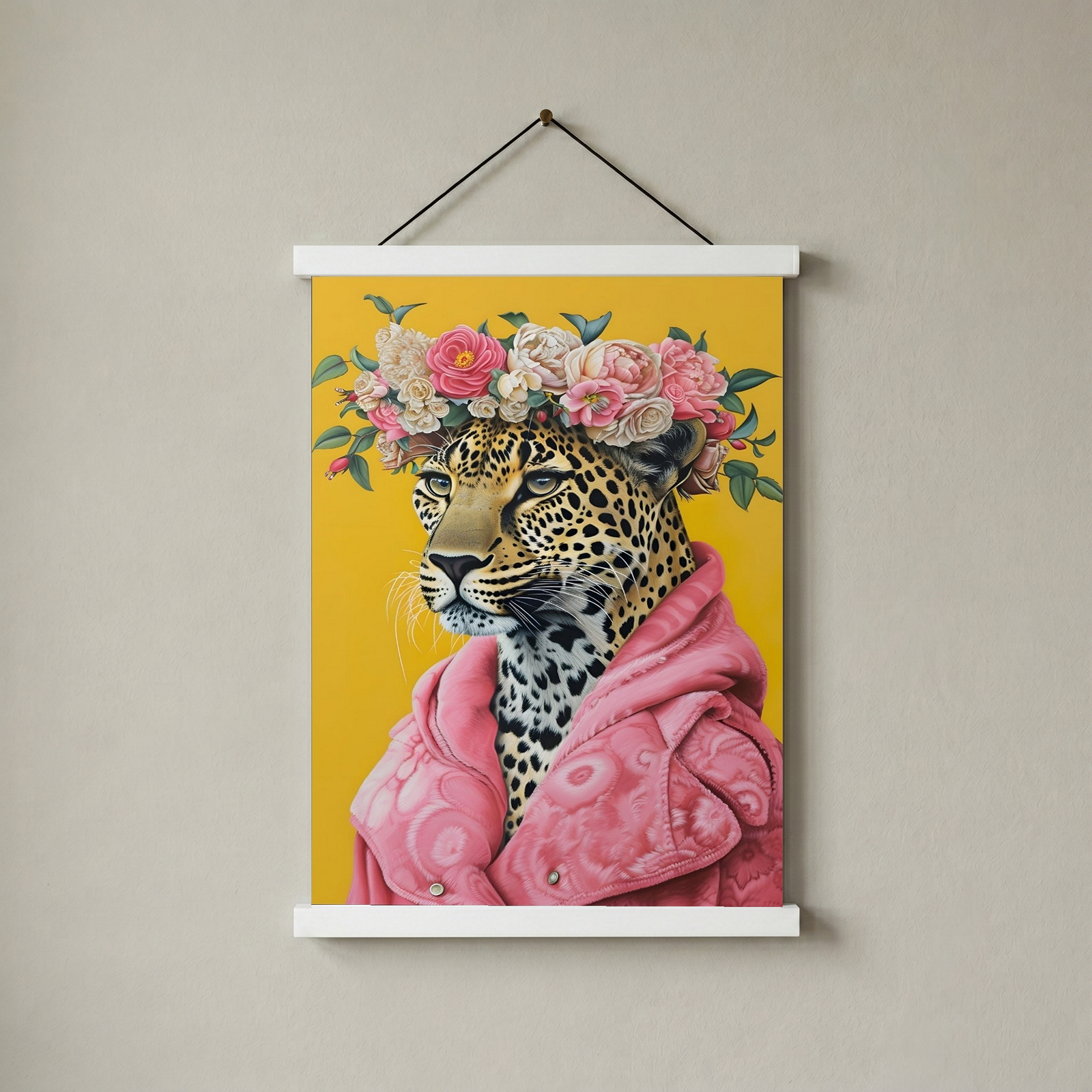 Floral Majesty Wall Art Print — Lush Botanical Bouquet Poster