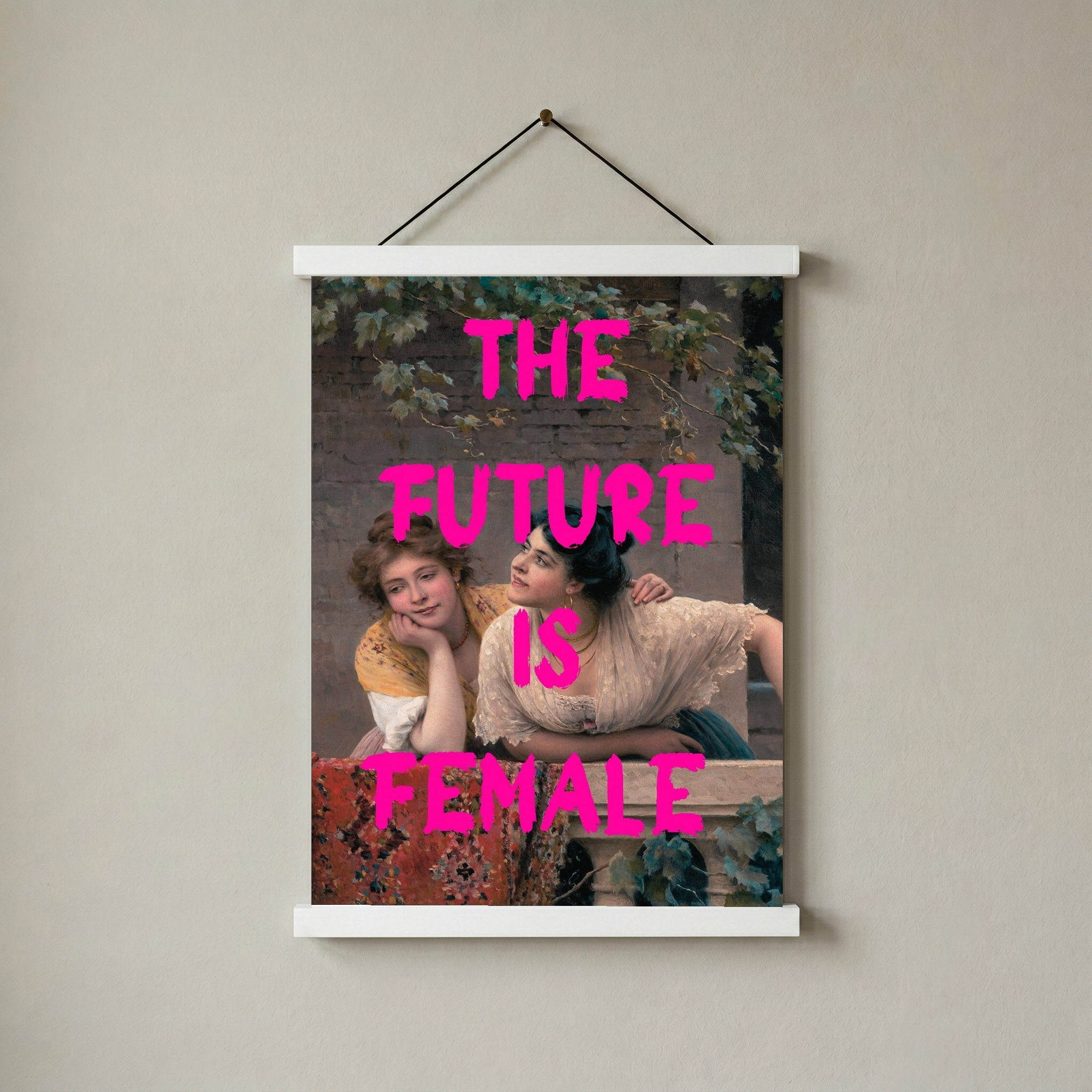 The Future is Female Wall Art Print — Bold Feminist Quote Poster