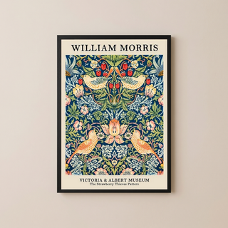 William Morris Strawberry Thief Print — V&A Museum Botanical Art