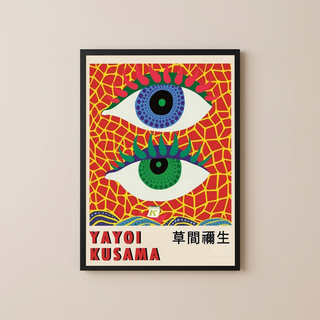 Yayoi Kusama Eye Art Print — Pop Art Contemporary Poster