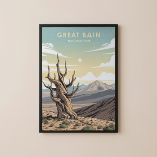 Great Basin National Park Poster — Vintage Bristlecone Pine Nevada Print