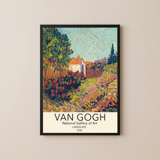 Van Gogh Landscape Poster — National Gallery Post-Impressionist Print