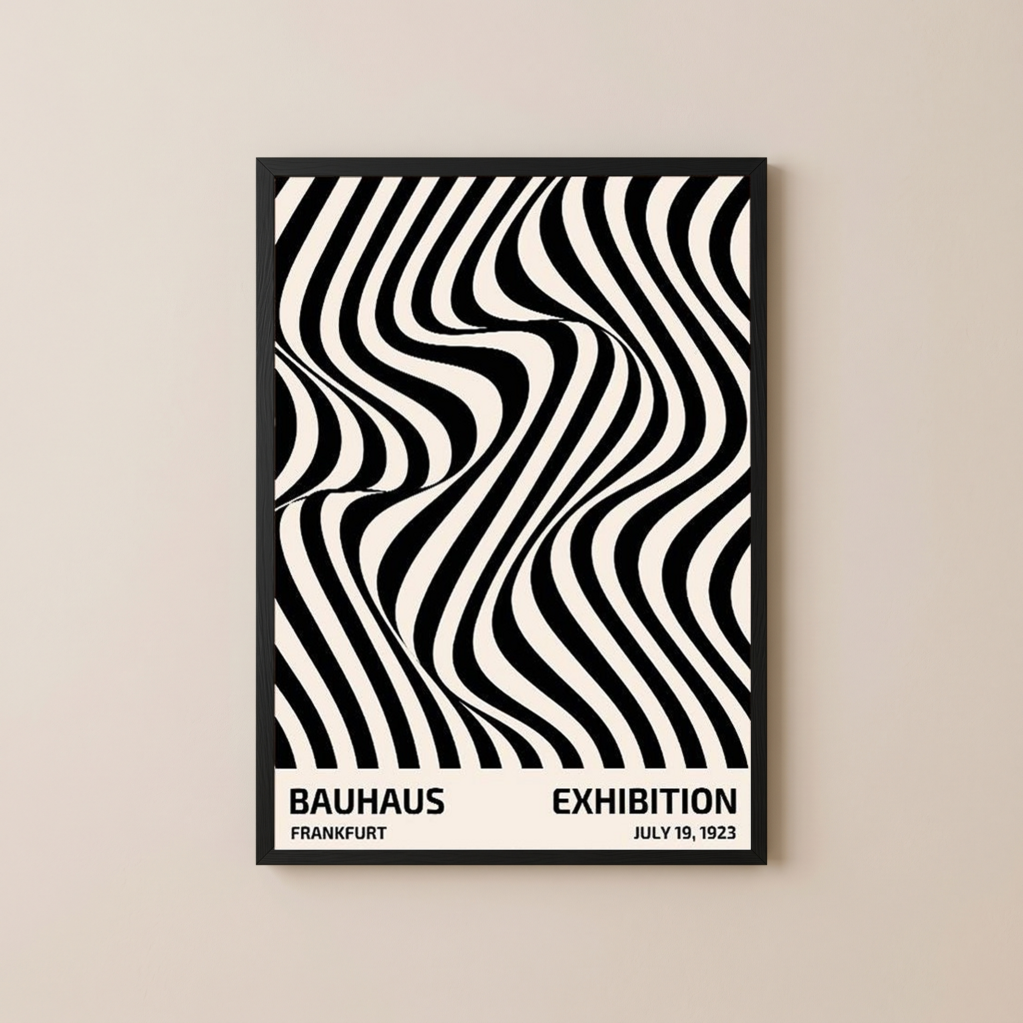 Bauhaus Exhibition 1923 Poster — Frankfurt Op Art Print