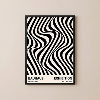 Bauhaus Exhibition 1923 Poster — Frankfurt Op Art Print