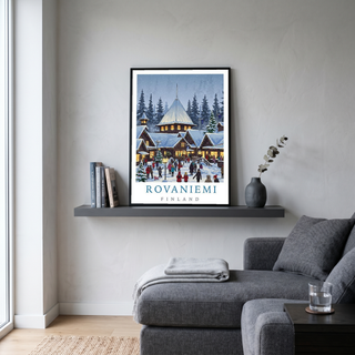Rovaniemi Finland — Santa Village Winter Travel Wall Art Print