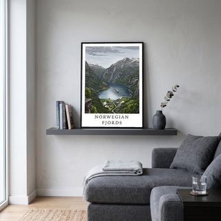Norwegian Fjords — Geirangerfjord Scenic Travel Wall Art Print