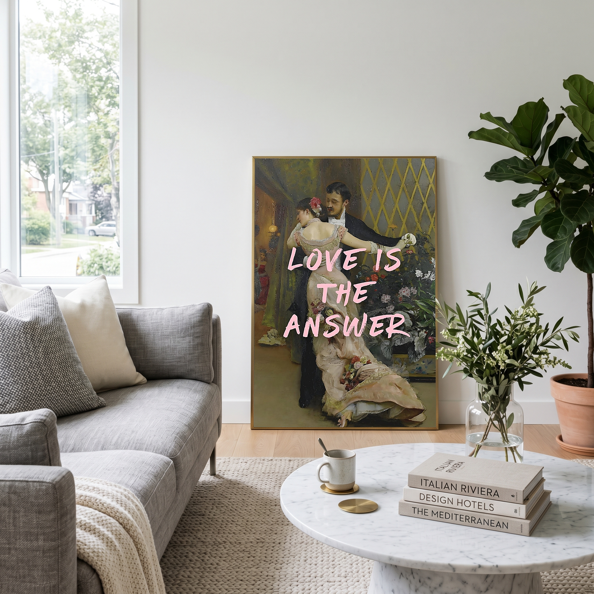 Love is the Answer Wall Art Print — Inspiring Love Quote Poster