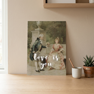 Love is You Wall Art Print — Romantic Love Quote Poster