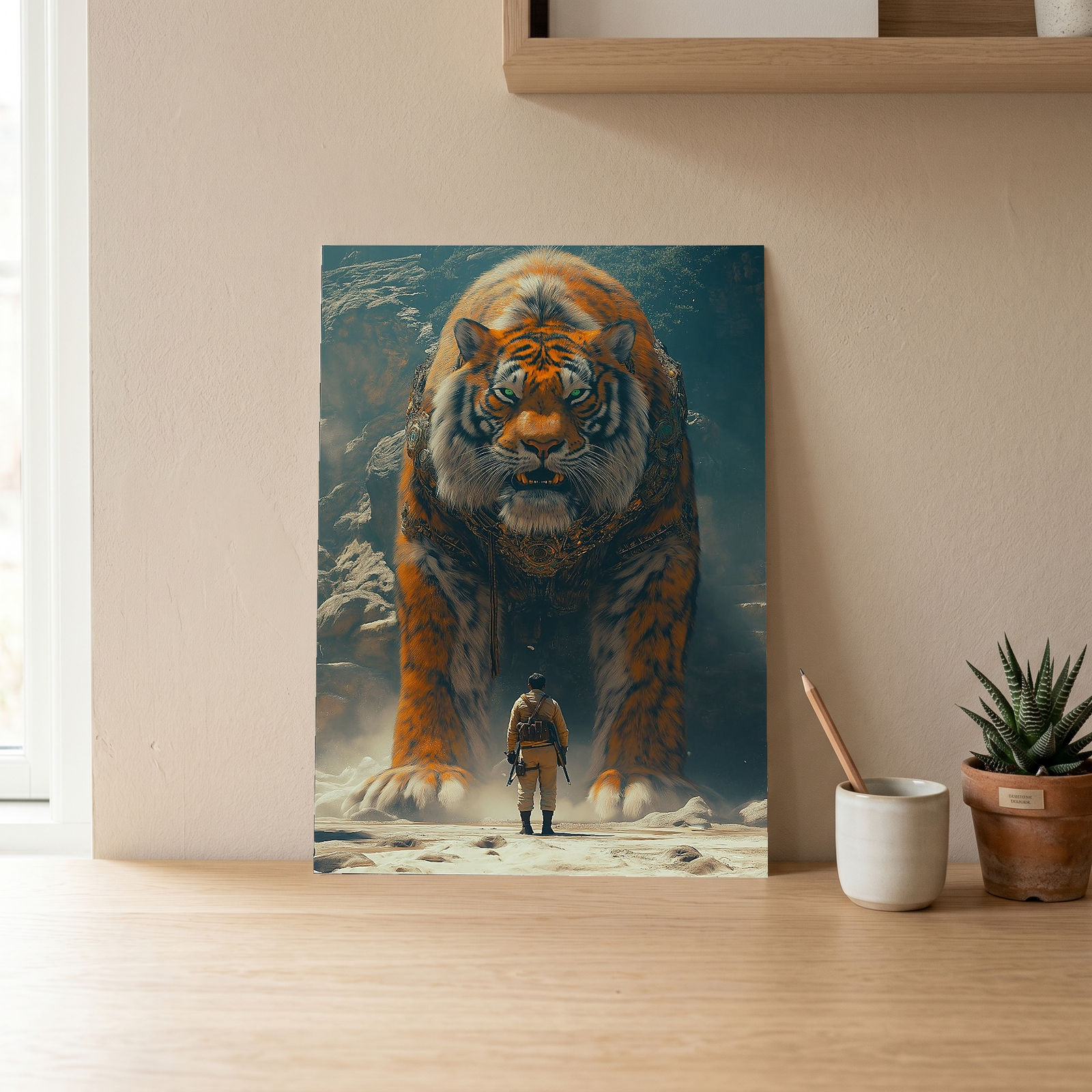 Encounter Wall Art Print — Mysterious Figurative Poster